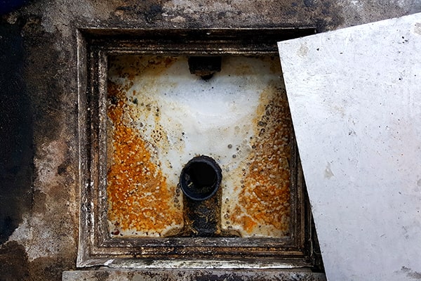 for grease trap cleaning, we use specialized tools and equipment to thoroughly clean and remove debris from the trap